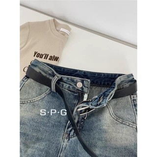 7194 CV JEANS NGẮN KÈM ĐAI