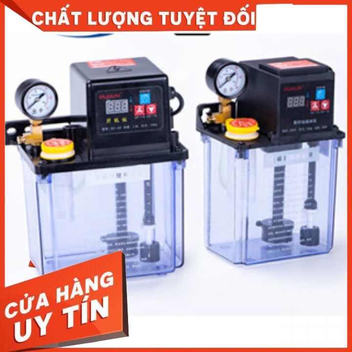  Bình bơm dầu tự động 1800 ml - Bơm dầu tự động cho máy CNC máy Plasma máy phay tiện máy tự động 