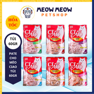 Pate CIAO gói 60GR - Pate cho chó mèo đủ vị