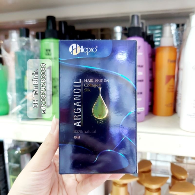 Tinh Dầu Dưỡng Tóc Bóng Mượt Hair Serum Collagen Silk Hellopro - Hàng chính hãng 100%