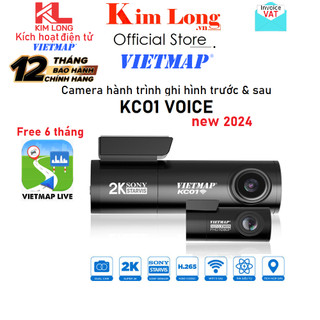 Camera hành trình Vietmap KC01 V2 pro Cảnh Báo Giao Thông SUPER HD Cảm biến 2K Sony Starvis - Bảo hành 12 tháng