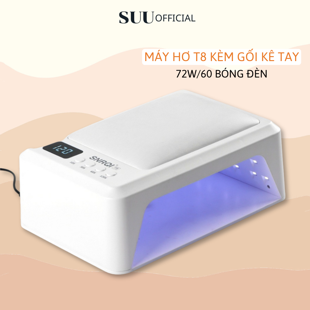 Máy Hơ Sơn Gel T8 SNRQI Khoang Siêu Rộng Hàng Chính Hãng