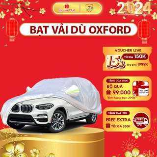 Bạt Phủ Ô Tô Vải Dù OXFORD- 650T Meeoto 3 Lớp Chống Nắng Chống Mưa Chống Xước Bảo Vệ An Toàn Cho Xe Hơi