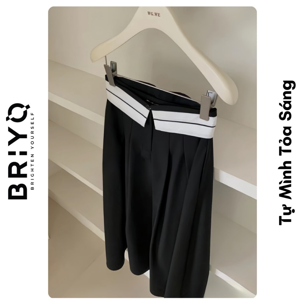 Chân Váy Dài Xếp Ly Lật Lưng Có Thể Tháo Rời Hot Trend Cân Mọi Loại Outfit Briyo CV02