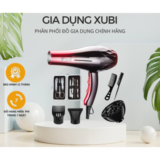 Máy sấy tóc DELIYA 8080 ĐỎ công suất 2200W tiện lợi điều chình nhiệt với 2 tốc độ sấy [ BẢO HÀNH 12 THÁNG ]