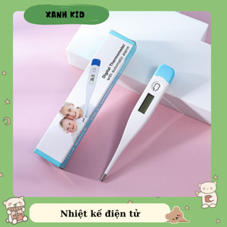 Nhiệt kế hiển thị điện tử, đo nhiệt độ cơ thể ngậm miệng hoặc kẹp nách, an toàn