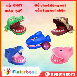 Đồ chơi cá sấu cắn tay loại to, cá mập cắn tay vui nhộn, khám răng chó bull bất ngờ
