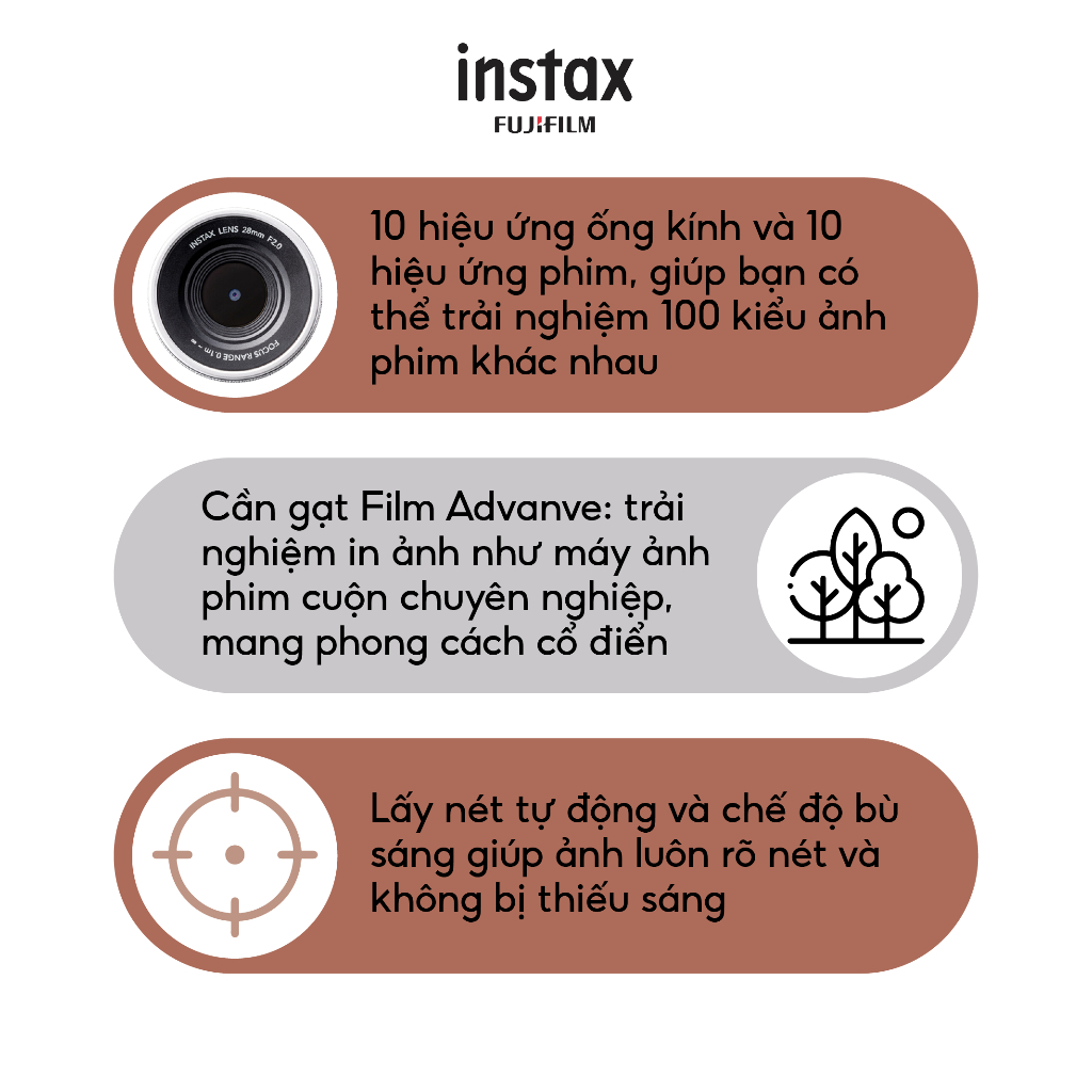 Máy Ảnh Chụp Lấy Liền Fujifilm Instax Mini Evo - Bảo Hành 1 Năm