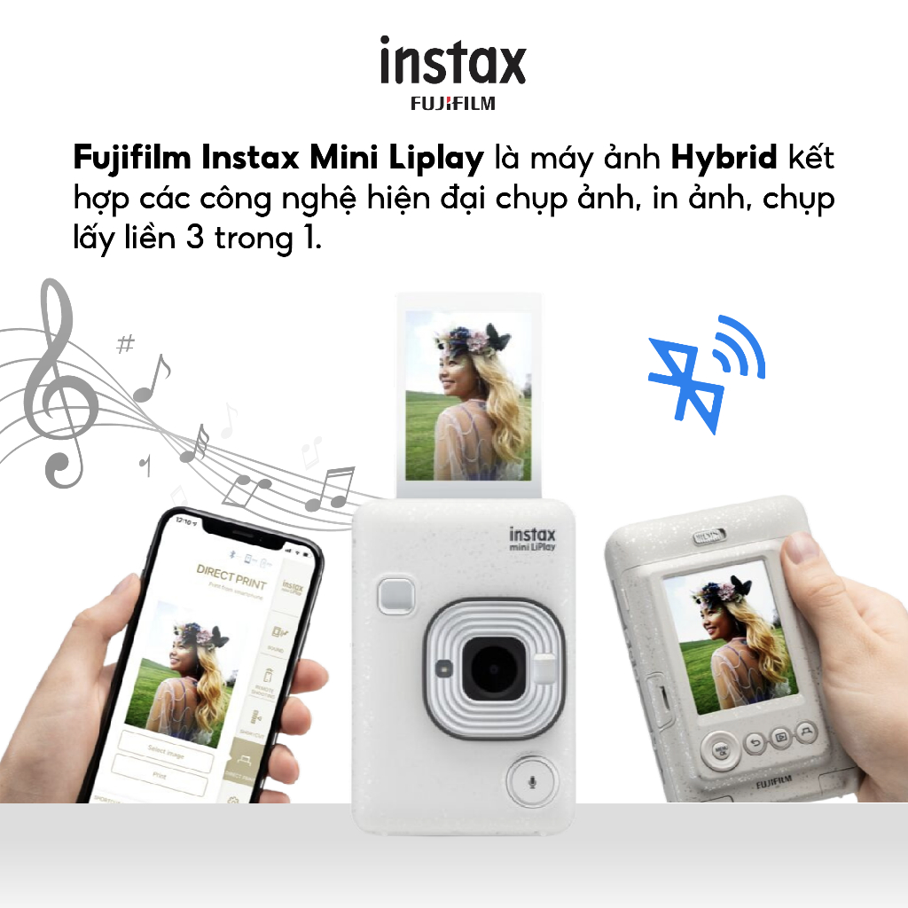 Máy Ảnh Chụp Lấy Liền Instax Fujifilm Mini Liplay - Bảo Hành 12 Tháng