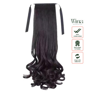 Tóc Giả Cột Đuôi Ngựa Thẳng Cúp Style Tỉa Lá WINA Dài 48cm