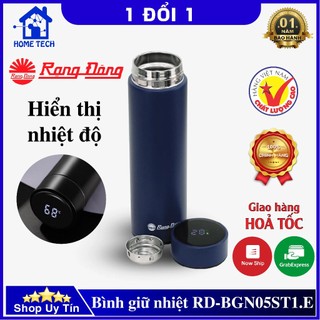 Bình giữ nhiệt Rạng Đông RD-BGN05ST1.E 500ml hiển thị nhiệt độ - Inox Cao Cấp An Toàn Sức Khoẻ - Hàng chính hãng