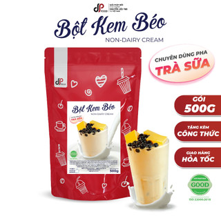 Bột Kem Béo Thực Vật DPFOOD 500G - Chuyên dùng pha Trà sữa, Đá xay, Cà phê,… - Hỗ trợ miễn phí công thức pha chế