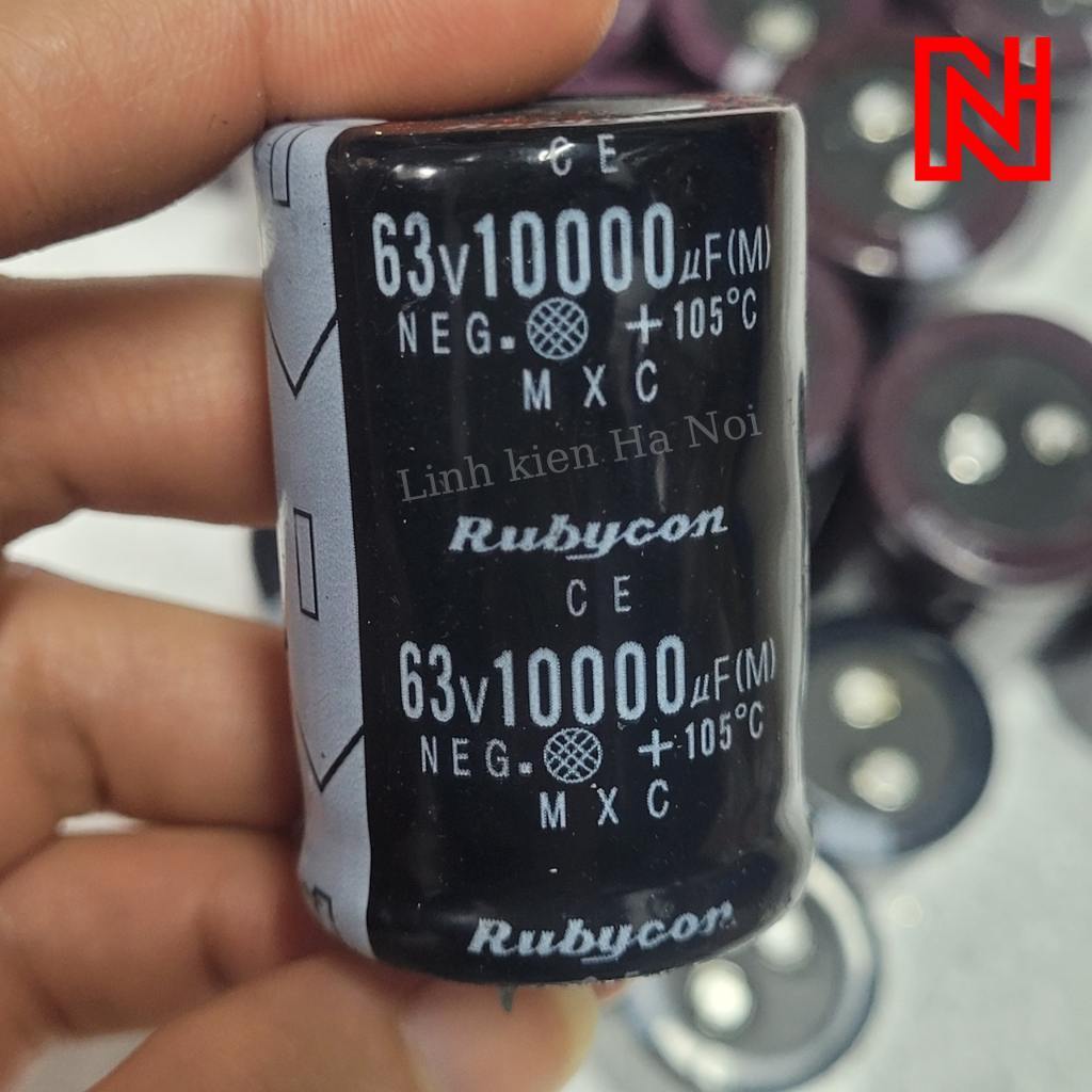 Tụ 63V 10000uf Rubycon 4.5*3 cm chất lượng- Hàng mới