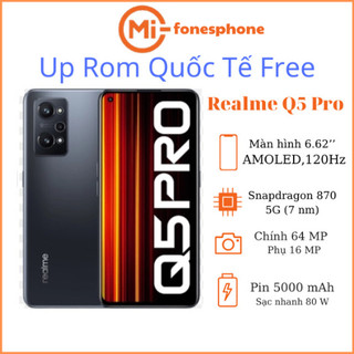 Điện thoại realme q5 pro màn hình amoled 120hz, chip snapdragon 870, sạc siêu nhanh 80w