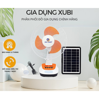Quạt tích điện kết hợp sạc năng lượng mặt trời Easy Power