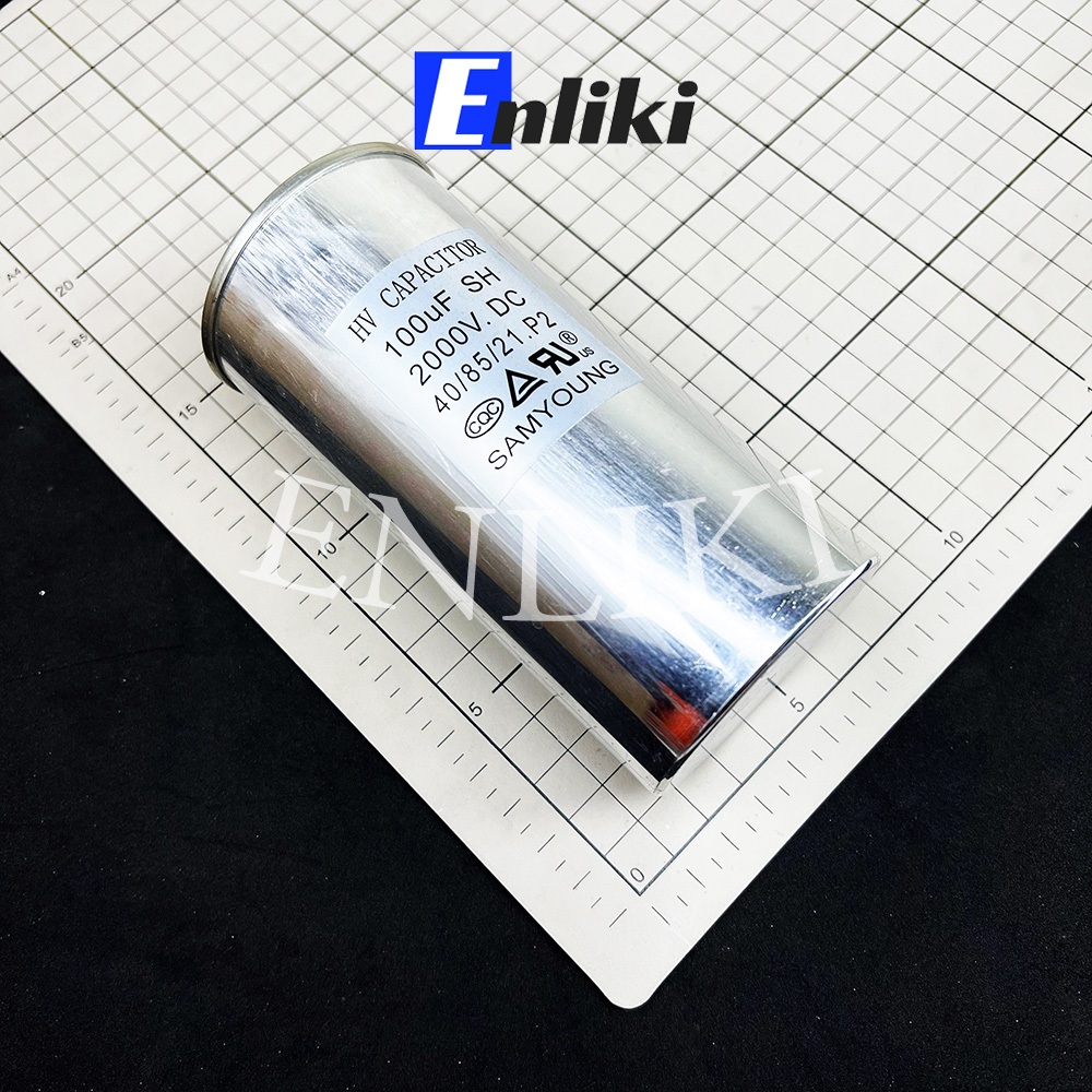 [Mã ELHACE giảm 4% đơn 300K] Tụ 100uF 2000V SAMYOUNG kích thước 60x135mm