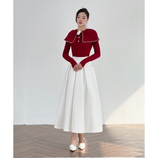 Áo Thun 𝐂𝐂𝐇𝐀𝐓 Dáng Ôm Cape Liền Phối Viền Ren Chất Liệu Cao Cấp 23TDC2021OT