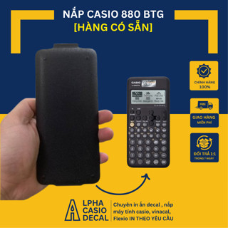 Nắp Ốp máy tính casio 880 BTG màu đen xanh hồng xám | Nhận in nắp theo yêu cầu của khách hàng