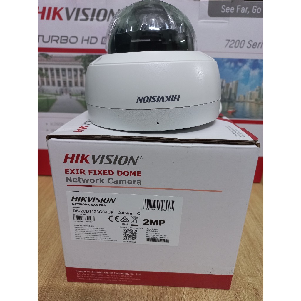 Camera IP Dome 2MP HIKVISION DS-2CD1123G0-IUF
