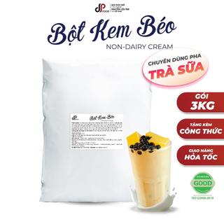Bột Kem Béo Thực Vật DPFOOD Túi 3KG Tiết Kiệm - Tôn Trà Béo Sữa - Chuyên dùng pha Trà sữa, Đá xay, Cà phê,…