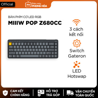 Bàn phím cơ MiiiW ART POP Z680cc – Không dây, Switch Gateron, LED, Hotswap, 68%