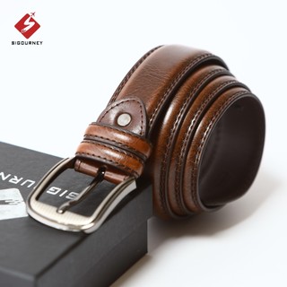 Dây Nịt Nam SIGOURNEY Màu Nâu Cánh Dán Cao Cấp Bảo Hành 18 Tháng