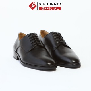 Giày Derby Đế Phíp Sang Trọng SIGOURNEY Da Bò Nhập Khẩu Màu Đen SCC-06 Bảo Hành 18 Tháng