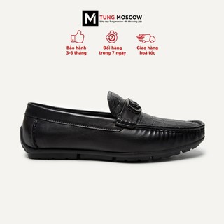 Giày lười nam da bò cao cấp Tùng Moscow thiết kế vân da cá sấu mạnh mẽ sang trọng - SP006253