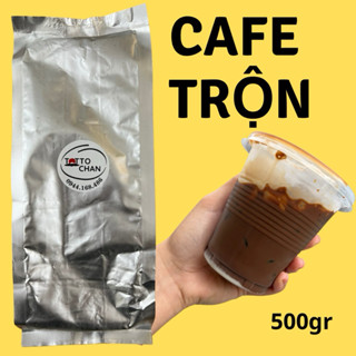 Cafe trộn pha phin gói 500gr vị truyền thống thơm bơ, sánh mịn, không chua, tan đá vẫn ngon đậm đà ; bán xe đẩy vỉa hè