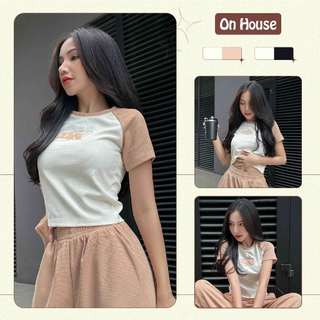 Áo nữ Baby Tee Raplan ONhouse - Thời trang thiết kế form fit người chất tổ ong không xù không nhão đứng form trendy CR12