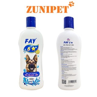 Dầu tắm trị ve rận cho chó mèo FAY 5 sao (5 tính năng vượt trội)