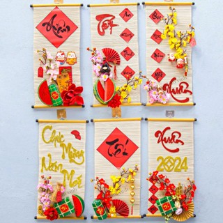 Mành Tre MT Nhiều Mẫu Trang Trí Câu Đối Chúc Xuân Trang Trí Lễ Hội Đón Tết