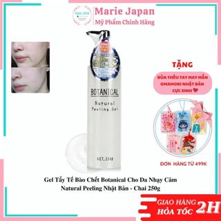 Gel Tẩy Tế Bào Chết Botanical Cho Da Nhạy Cảm Natural Peeling Nhật Bản - Chai 250g