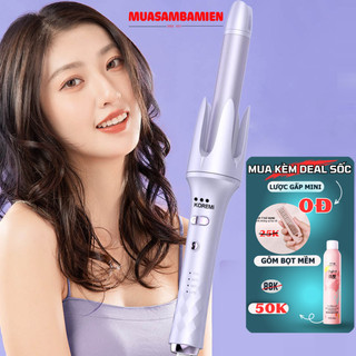 Máy uốn tóc tự động, máy làm xoăn tự động, máy uốn tóc xoăn KOREMI cao cấp PRO phủ X2 gốm ceramic