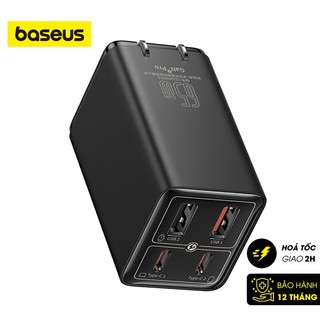 Củ sạc nhanh baseus gan6 pro fast charger 2c+2u 65w