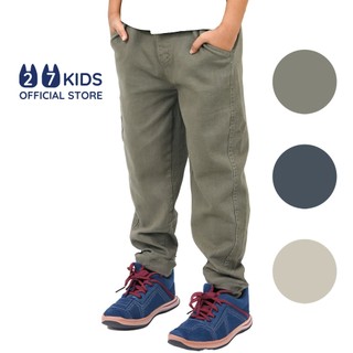 Quần dài Kaki bé trai 27Kids KACADY lưng chun phong cách âu hàn nam cho trẻ từ 4-12 tuổi BLKK3