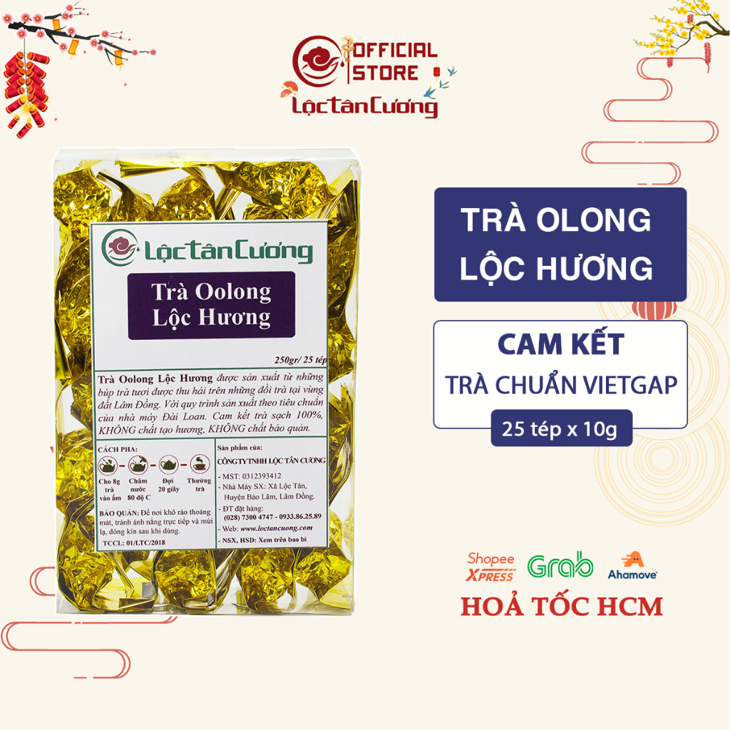 Trà Ô Long Lộc Hương Lộc Tân Cương Hộp 25 Tép 10g