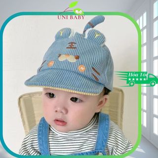 Mũ lưỡi trai nhung tăm họa tiết Hổ Con cho bé trai và bé gái từ 6 tháng đến 26 tháng tuổi xinh xắn Shop Uni Baby A232