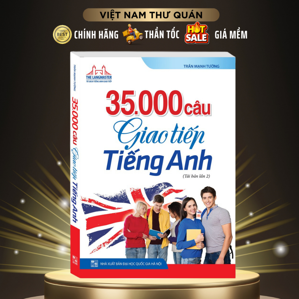 Sách - The Langmaster - 35000 câu giao tiếp tiếng Anh (Bìa mềm) - MT