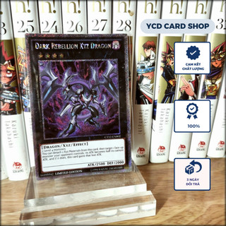Thẻ bài yugioh chính hãng Dark Rebellion Xyz Dragon – Platinum Secret Rare