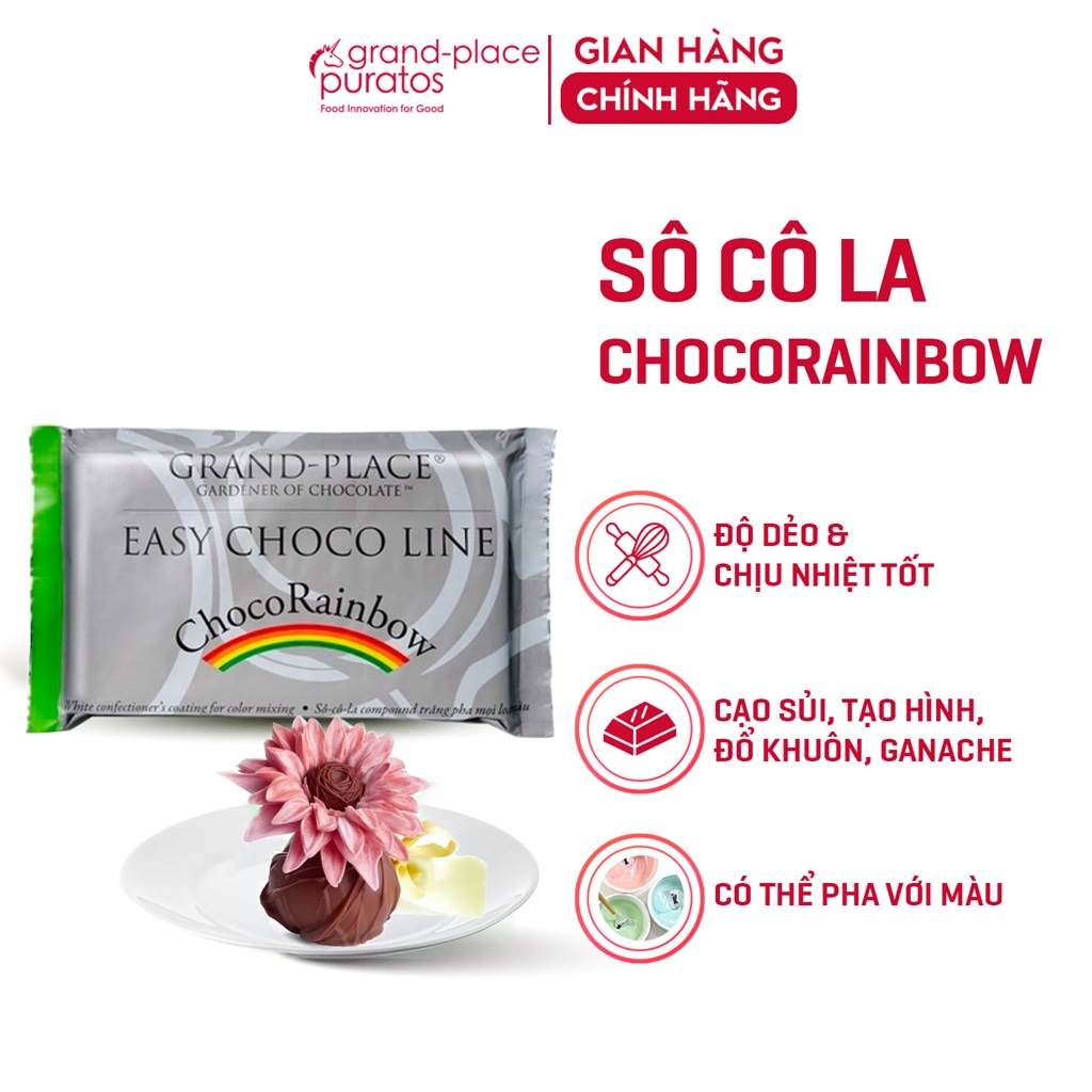 Socola Compound Chocorainbow Puratos Grand-Place VN-1kg-Gpw-019.1Kg-4116209