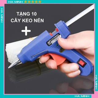Súng bắn keo nến silicon 20w tặng kèm 10 cây keo nến
