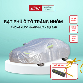 BẠT PHỦ ÁO TRÙM Ô TÔ TRÁNG NHÔM CÁCH NHIỆT, CHỐNG NÓNG ,KHÔNG THẤM NƯỚC CHO XE  4 CHỖ 5 CHỖ 7 CHỖ CAO CẤP BA01