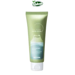 Sữa Rửa Mặt PRETTY SKIN The Pure Jeju Cica Cleansing Foam chiết xuất rau má da nhạy cảm ngừa mụn 150ml - Bebeaumall
