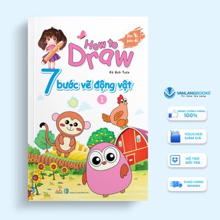 Sách Vanlangbooks - 7 Bước Vẽ Động Vật - Tập 1