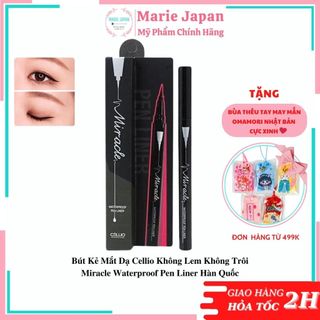 Bút Kẻ Mắt Dạ Cellio Không Lem Không Trôi Miracle Waterproof Pen Liner Hàn Quốc