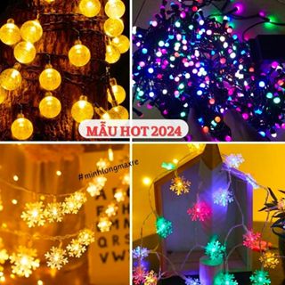 ĐỦ MẪU ❤️ Dây Đèn Led Trang Trí , Đèn Nháy Trang Trí Noel , Tết Nhiều Mẫu