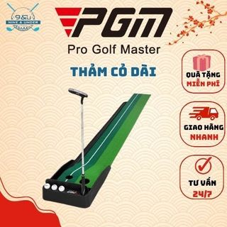 Thảm tập golf, thảm putting pgm, thảm golf có vạch phụ trợ ngắm, thảm tập có đường dẫn bóng về tiện lợi