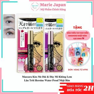 Mascara Kiss Me Dài & Dày Mi Không Lem Lâu Trôi Heroine Water Proof Nhật Bản