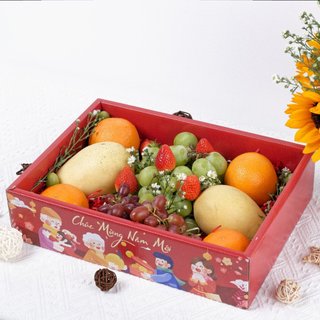 Khay Giấy Set Quà Tết SAHA Đựng Trái Cây, Hoa Quả Trưng Bày, Làm Quà Tặng Đối tác Người Thân